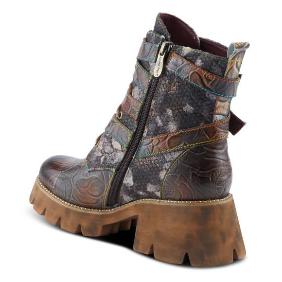 NEW SPRING STEP SHOES women's l’artiste arce boot in brown multi - Picture 6 of 7